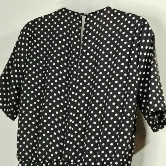 BCBG MAXAZRIA Romper Polka Dot Surplice Romper Size Small - Picture 8 of 10